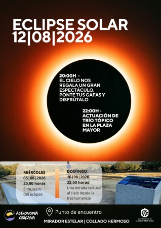 Imagen ¡Vive el eclipse solar en el mirador estelar de Collado Hermoso!