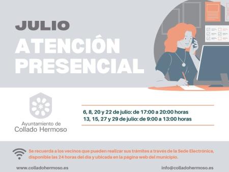 Imagen El ayuntamiento de Collado Hermoso ofrece a sus vecinos diferentes jornadas para la atención presencial el mes de julio